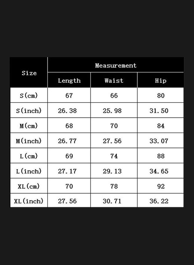 Generic - Women Medium-length Front Slit High Waist Denim Skirt Black - Image 1