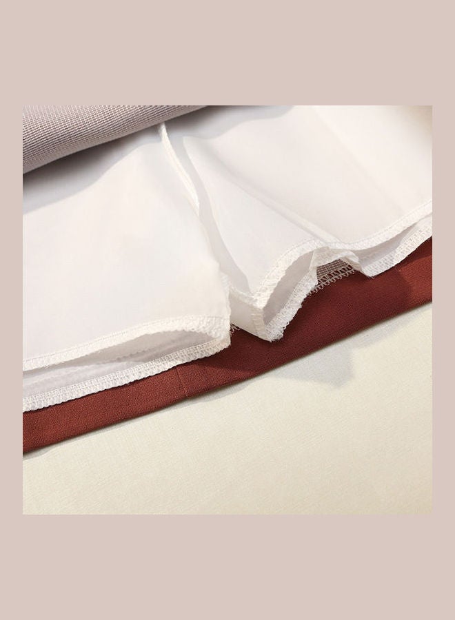 Generic - Women Irregular High Waist All Match Splicing A Line Skirt white - Image 1