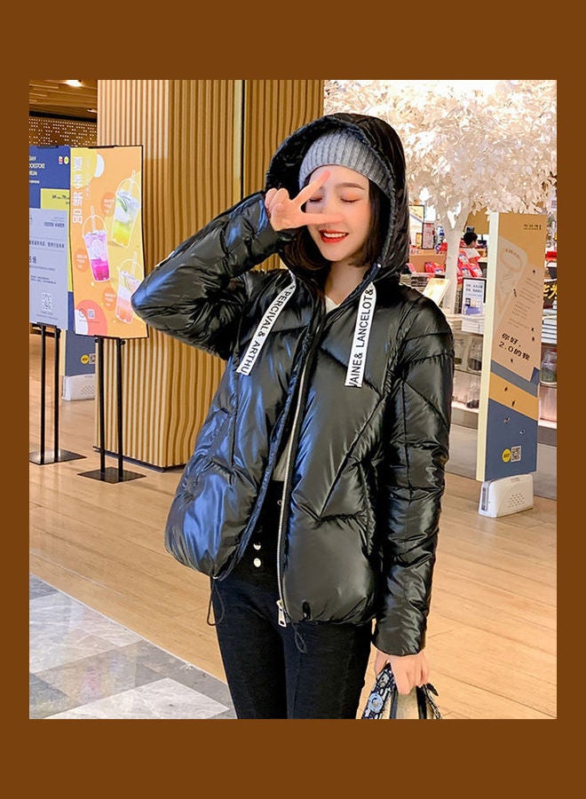 Personalized Down Cotton Jacket For Women Black