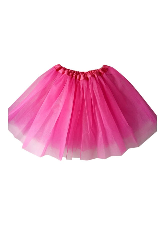 Short Dance Skirt Rose Red  - Image 1
