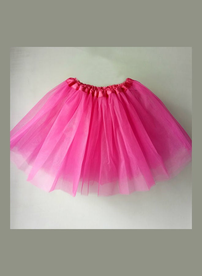Short Dance Skirt Rose Red  - Image 3