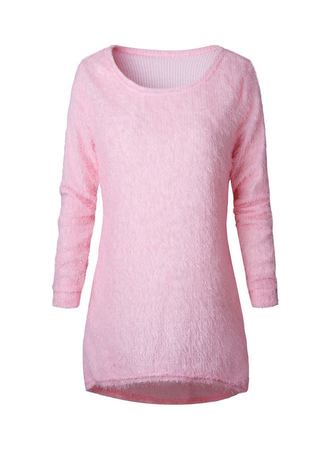 Long Sleeve Sweater Tops for Women Pink  - Image 1