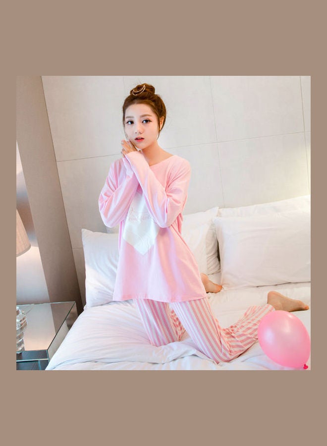 Cute Cartoon Long Sleeved Winter Suit Pink - Image 2