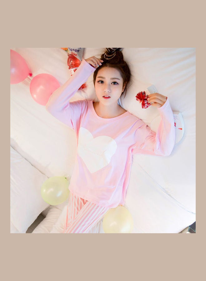 Cute Cartoon Long Sleeved Winter Suit Pink - Image 4
