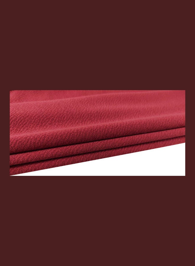 Deep Neck Wrap Slim Dress for Women Red - Image 3