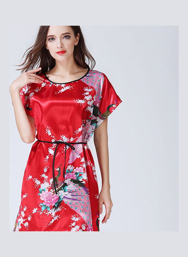 Sleepwear Robes Nightdress Red