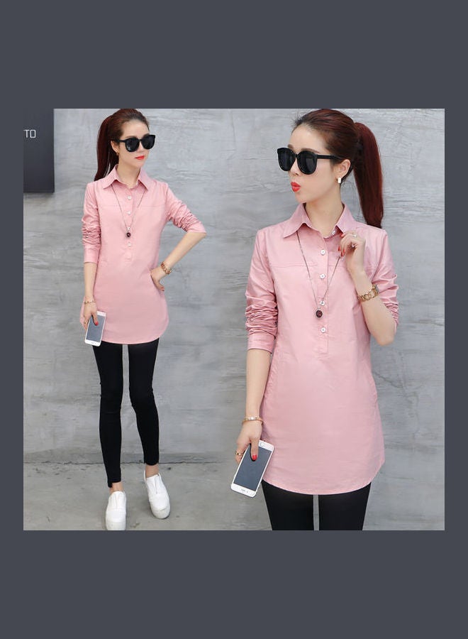 Solid Shirt Pink - Image 5