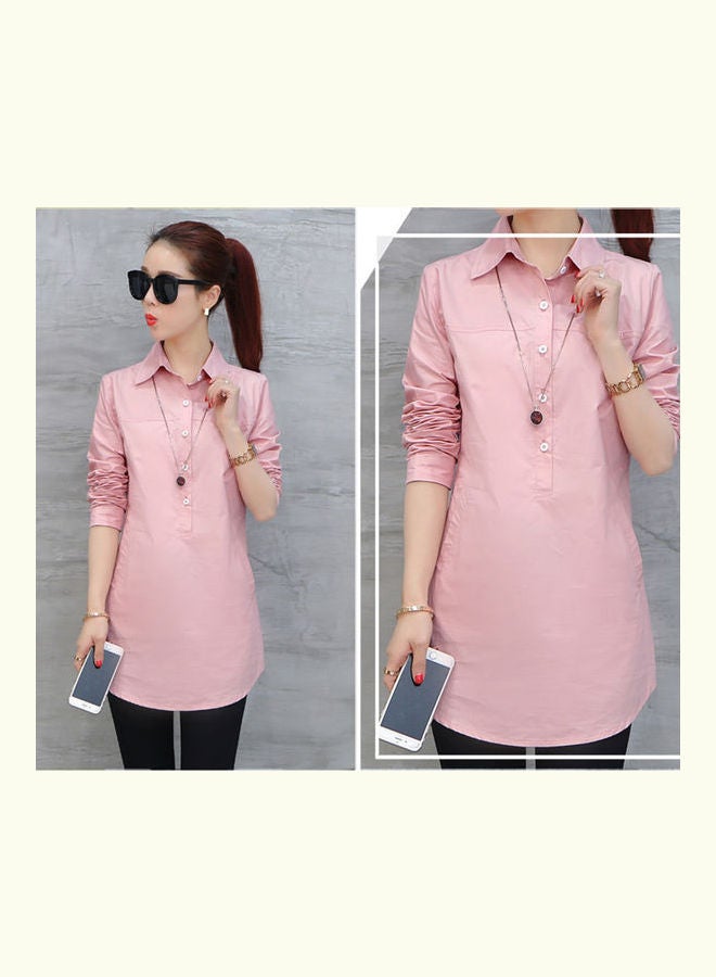 Solid Shirt Pink - Image 2