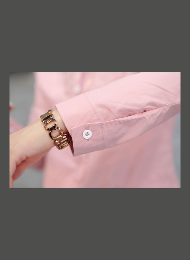 Solid Shirt Pink - Image 4