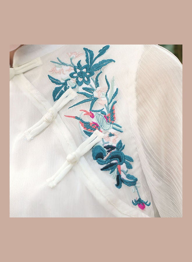 Embroidered Blouses White - Image 3