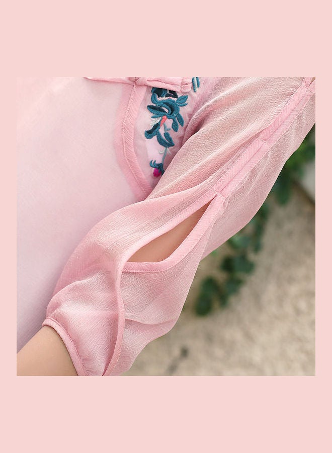 Embroidered Blouses Pink - Image 4