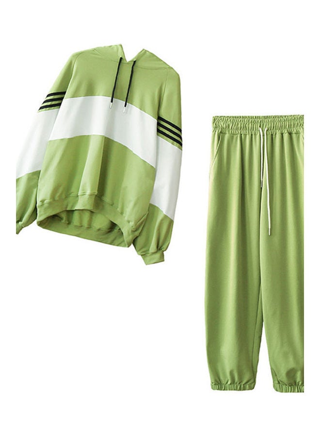 Autumn Outfit Two Piece Sportswear Suit Green  - Image 1