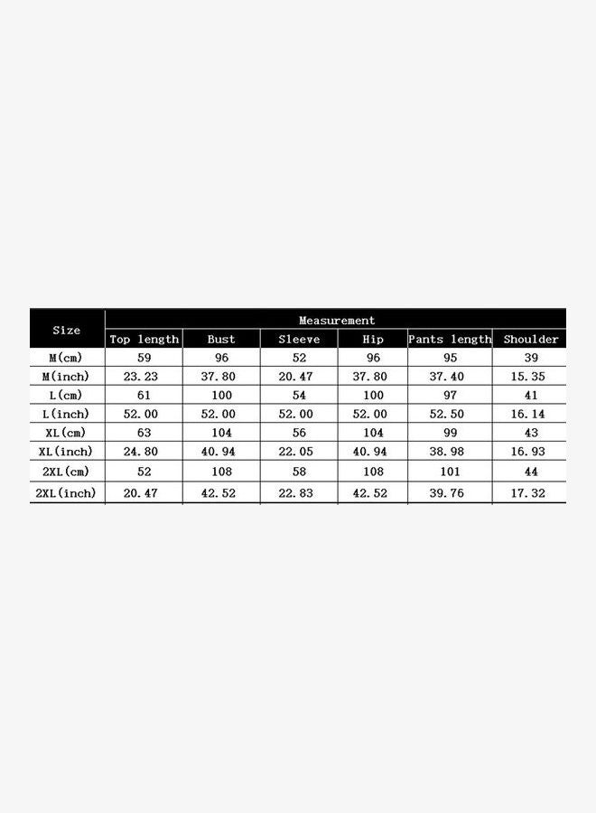 Autumn Winter Pajama Set for Homewear Black - Image 2