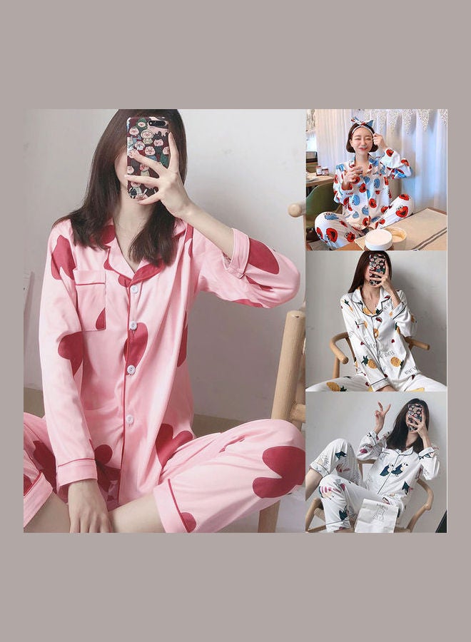 Cartoon Printed Long Sleeve Top And Pants multicolor  - Image 4