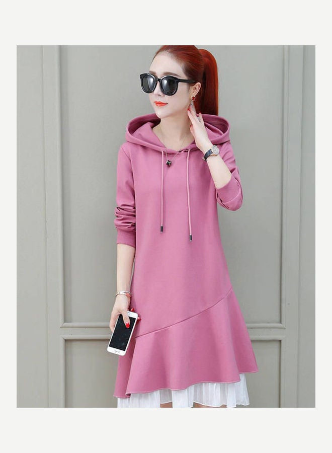 Falbala Hoodie Dress powder - Image 3