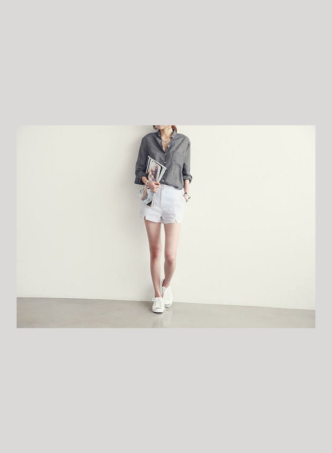Solid Loose Sun-proof Shirt gray - Image 3