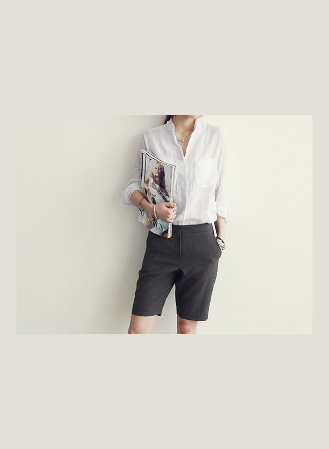 Solid Loose Sun-proof Shirt gray - Image 5