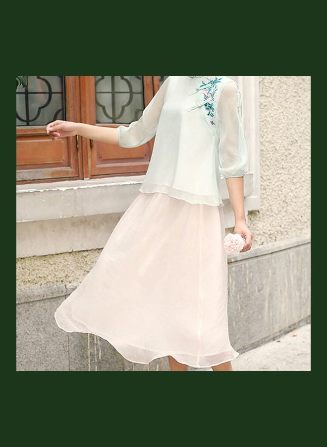 Embroidered Blouses Creamy White - Image 4