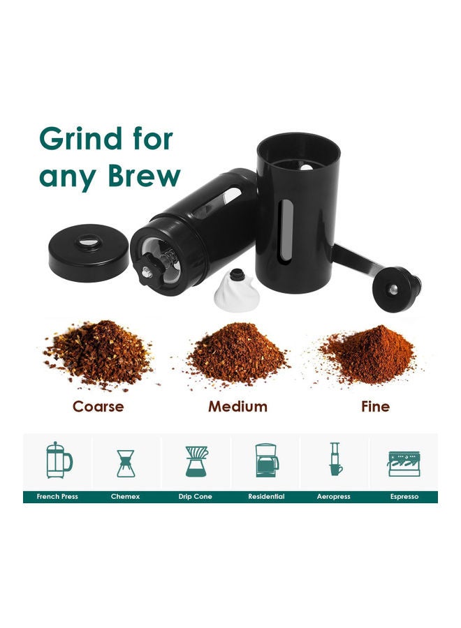 Mini Hand Grinder Coffee Machine Black 22x6x7cm - Image 2