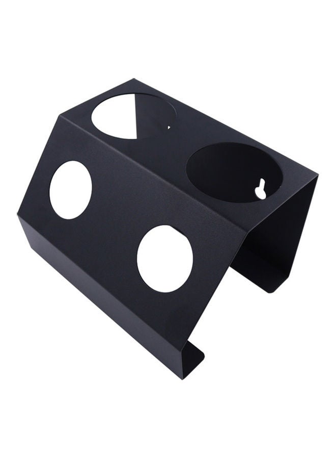 Generic - Double Hole Soda Bottle Holder Black 19.5x14.4x12cm - Image 1