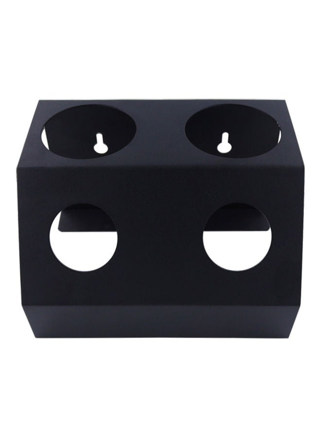 Generic - Double Hole Soda Bottle Holder Black 19.5x14.4x12cm - Image 1