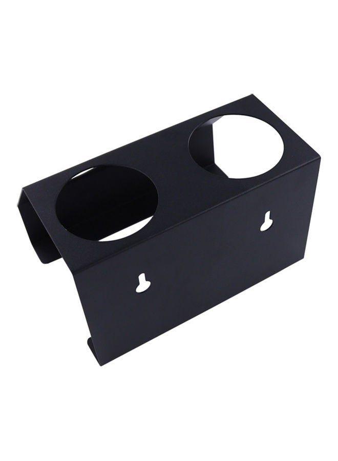 Generic - Double Hole Soda Bottle Holder Black 19.5x14.4x12cm - Image 1
