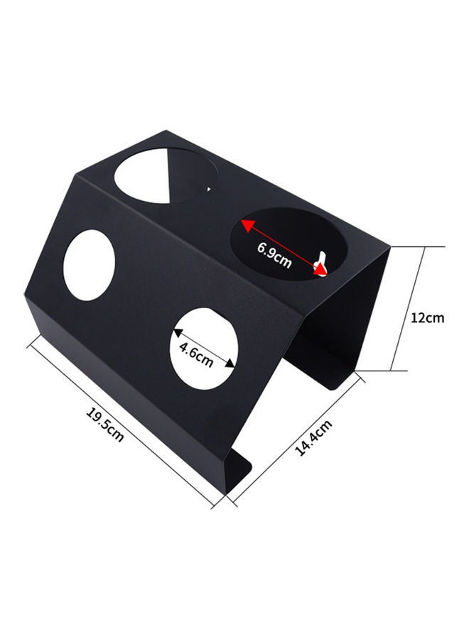 Generic - Double Hole Soda Bottle Holder Black 19.5x14.4x12cm - Image 1