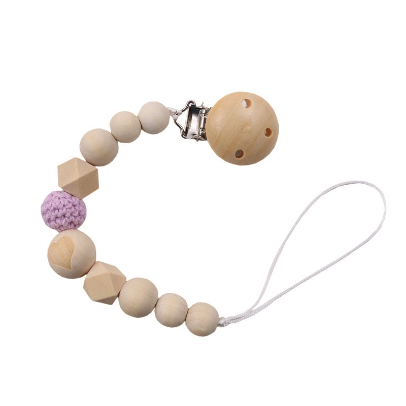 Crochet Beads Pacifier Clip - Image 1
