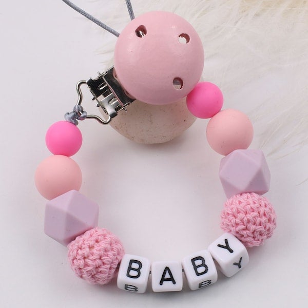 Handmade Baby's Pacifier Clip - Image 3