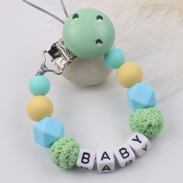 Handmade Baby's Pacifier Clip - Image 5