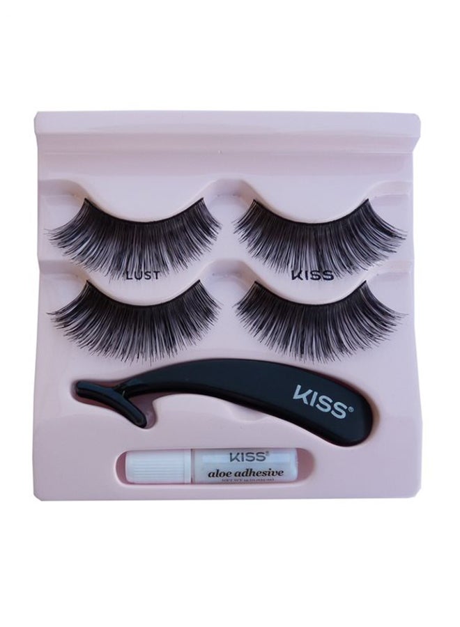 KISS - Haute Couture Eyelashes Duo Pack With Applicator Multicolour - Image 1