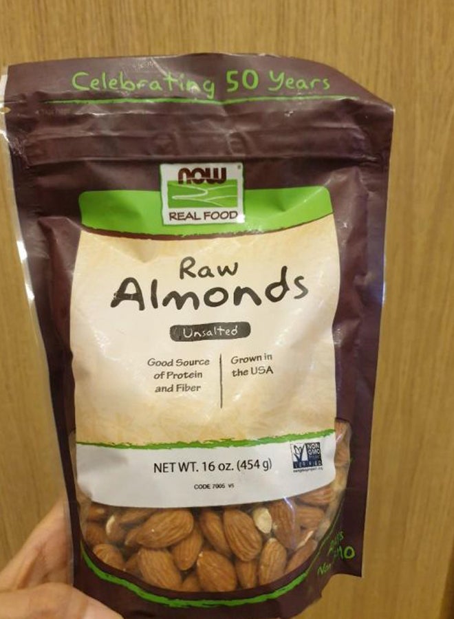 Now Foods Raw Almonds Pack 454grams - Image 3