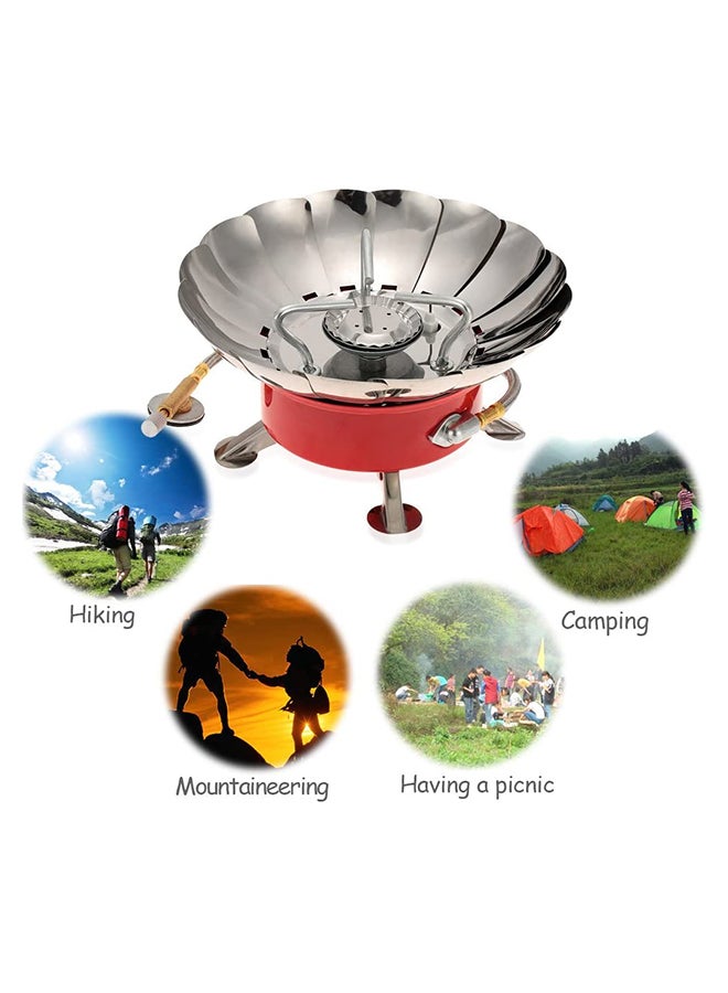 Wind Proof Camping Stove With Carry Box 14.5x14.5x12cm - Image 3
