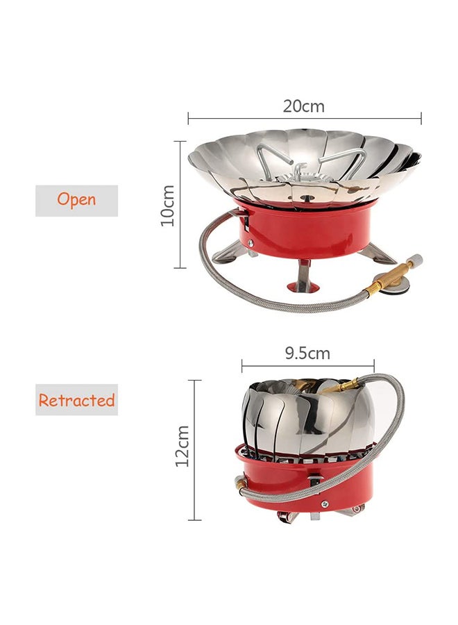Wind Proof Camping Stove With Carry Box 14.5x14.5x12cm - Image 5