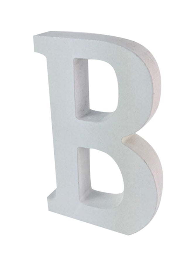 Generic - B Wooden Letter White - Image 1