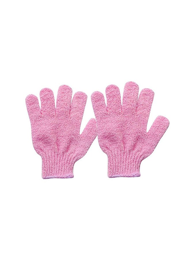 Real Skin Exfoliating Shower Gloves Pink 20grams  - Image 1
