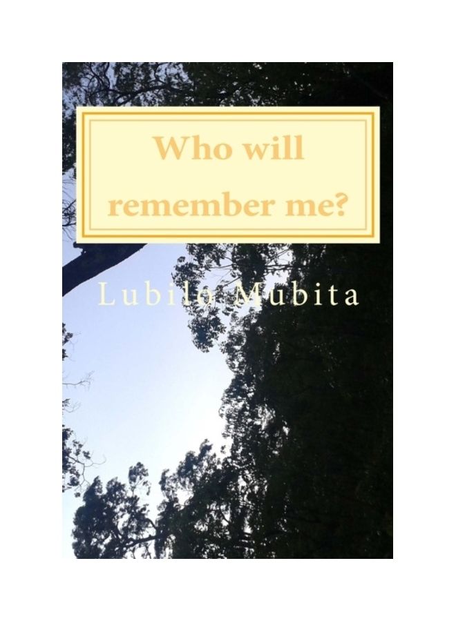 Who Will Remember Me? paperback english