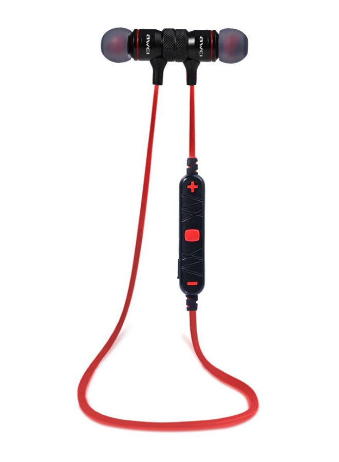 Awei Stereo Bluetooth In-Ear Headphones With Microphone Black/Red  - Image 2