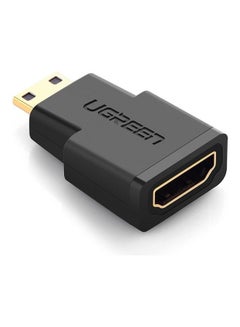 Mini HDMI Male To HDMI Female Adapter Black
