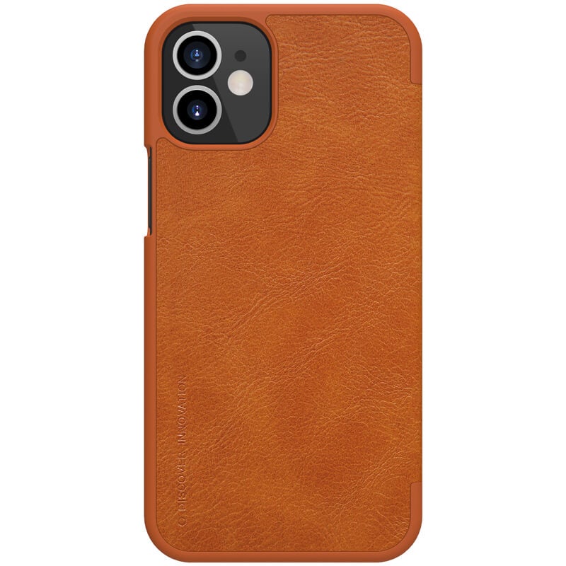 Nillkin Leather Qin Flip Cover For Apple iPhone 11 Brown - Image 2