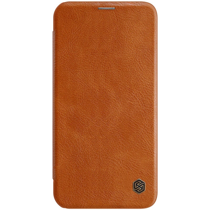 Nillkin Leather Qin Flip Cover For Apple iPhone 11 Brown - Image 3