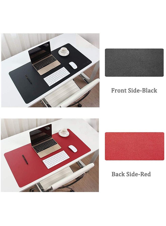 Large Multi-function Anti-Slip Desk Mouse Pad Black/Red - Image 2