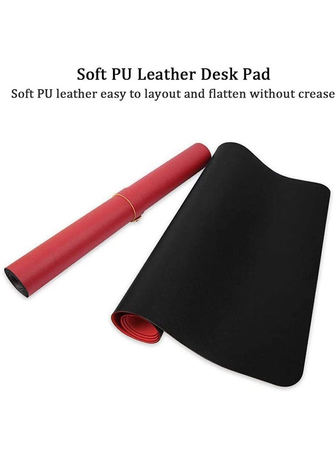 Large Multi-function Anti-Slip Desk Mouse Pad Black/Red - Image 5