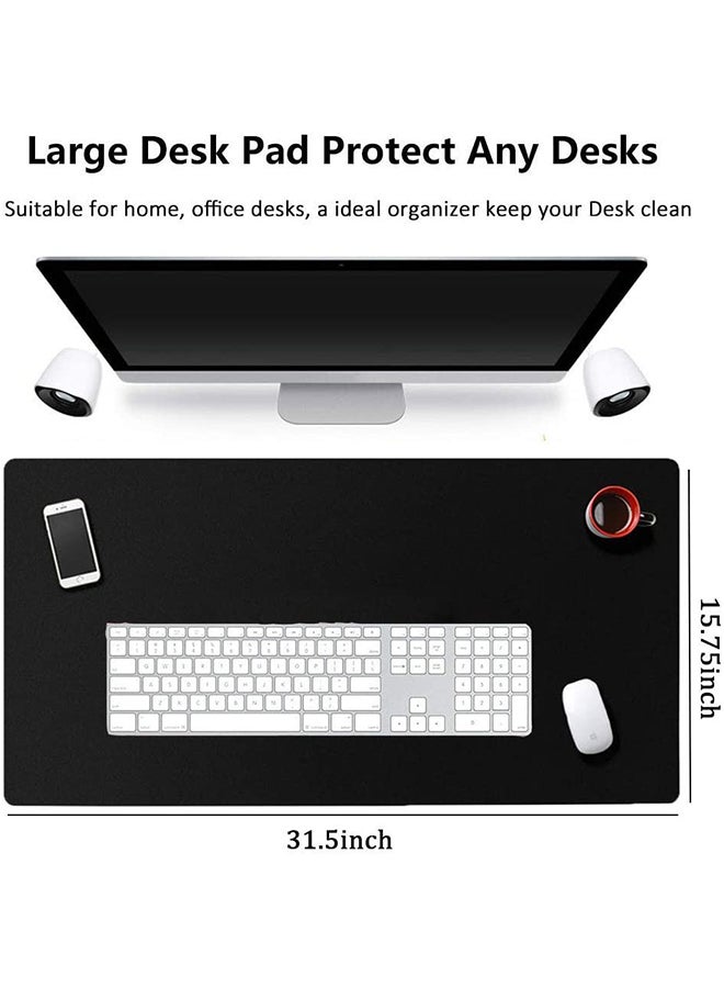 Large Multi-function Anti-Slip Desk Mouse Pad Black/Red - Image 3