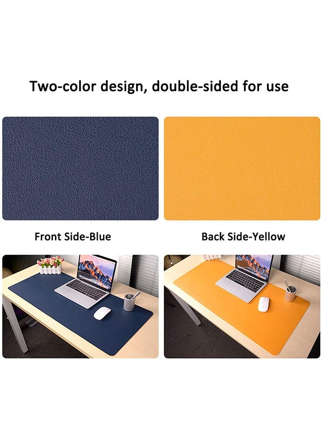 Large Multifunction Anti-Slip Desk Mouse Pad Yellow/Blue - Image 2