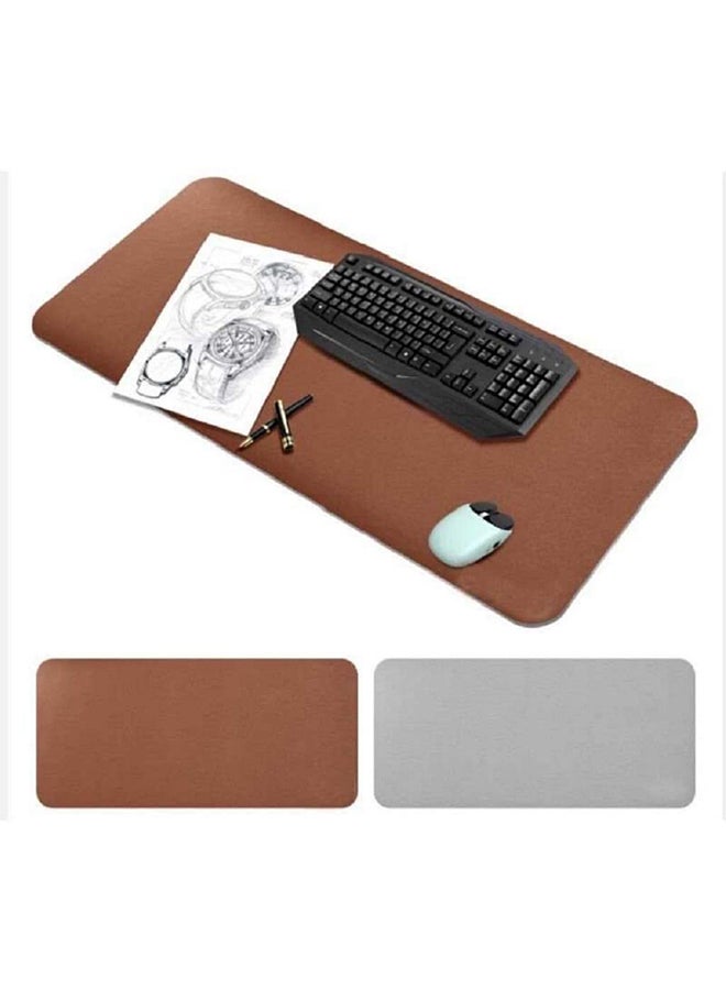 Multifunction Anti-Slip Desk Mouse Pad Brown - Image 2