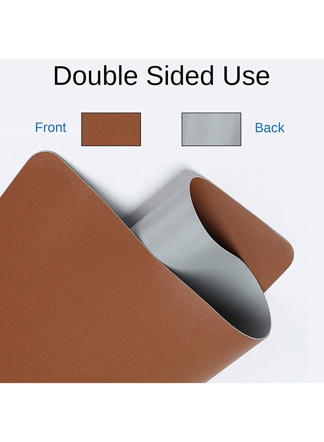 Multifunction Anti-Slip Desk Mouse Pad Brown - Image 3
