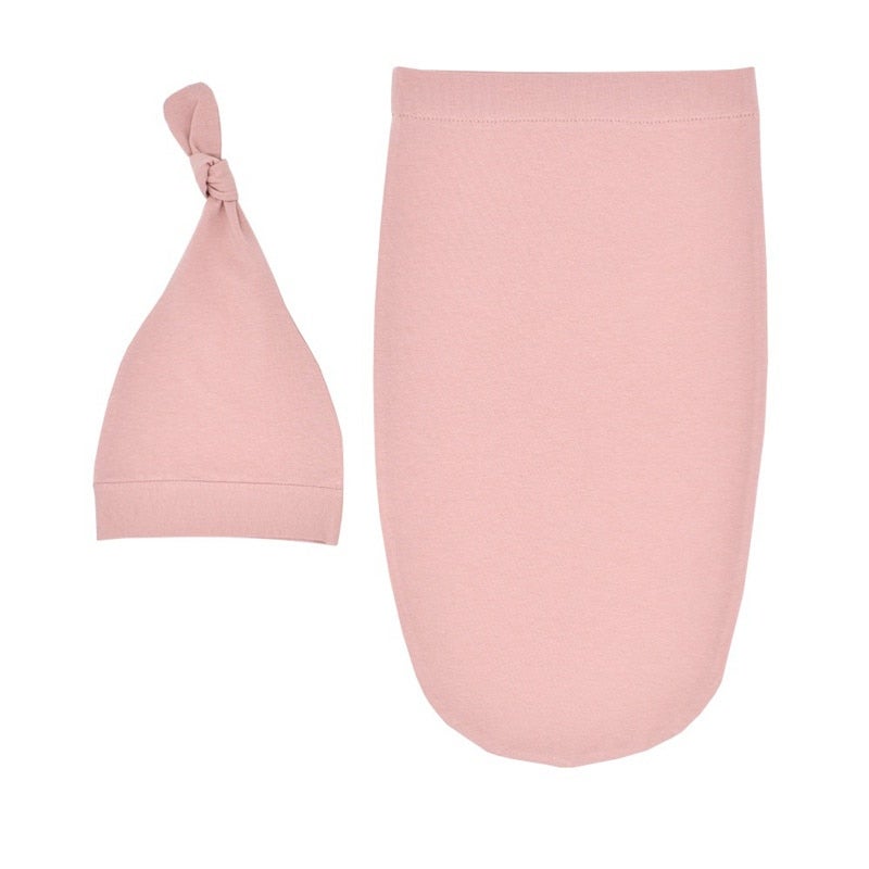 2-Piece Newborn Cocoon Printing Baby Sleeping Bag Tire Cap Set  - Image 1