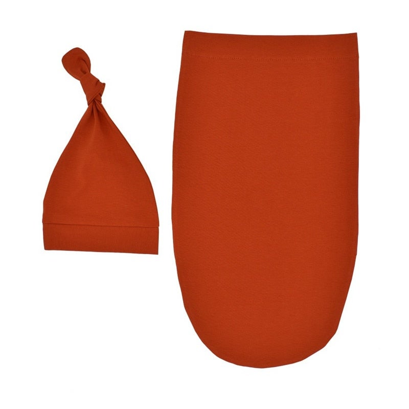 2-Piece Newborn Cocoon Printing Baby Sleeping Bag Tire Cap Set  - Image 1