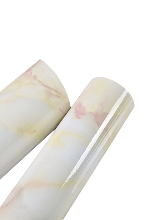Marble Pattern Water-Resistant Removable Self Adhesive Wallpaper Peel Multicolour 59x6.5x6.5cm  - Image 1